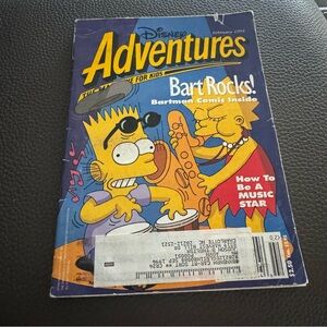 Disney Adventures Magazine February 1994 Simpsons Lisa Bart Comic Vintage